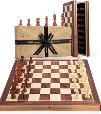 15" Large Wooden Chess Set -