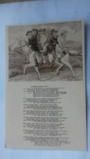 Antique postcard, Song Lyrics Widecombe Fair Old Devon 1910s probably 1912