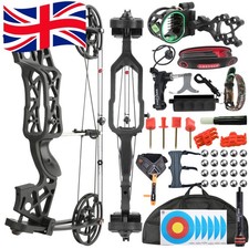 Archery Dual-use Compound Bow Set 40-65lbs Hunting Shooting Target RH LH
