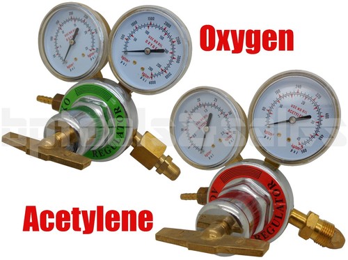 Solid brass oxygen acetylene - solid,
