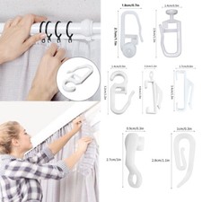 Curtain track gliders glide hooks runners pole slides-Rail Tracking parts UK