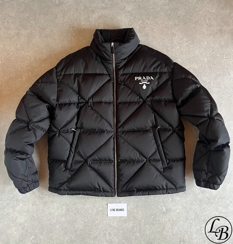 Prada black nylon logo print - -,