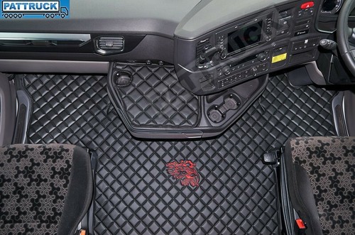 Eco leather floor mat - leather, fit
