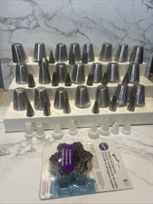 Russian Nozzles Wilton Cake Decorating Tips Lot Double Cut Out Set 45pcs