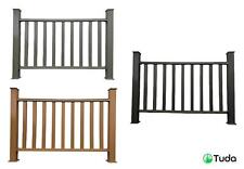 Composite decking balustrade railing kit - 1.5m - full kit - grey - teak - black