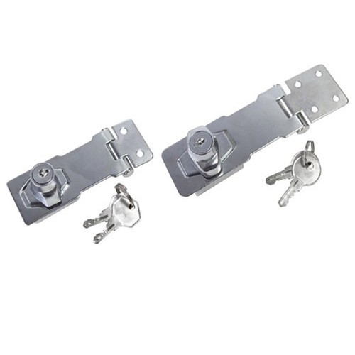 Locking hasp and staple - and,