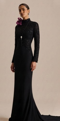 Black lace beaded - , gothic