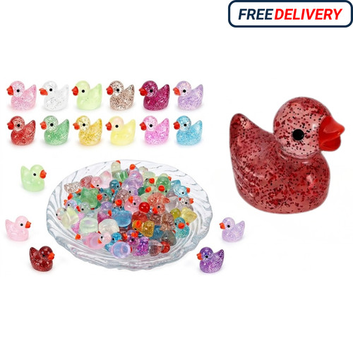 100pcs mini ducks colors - ducks,,