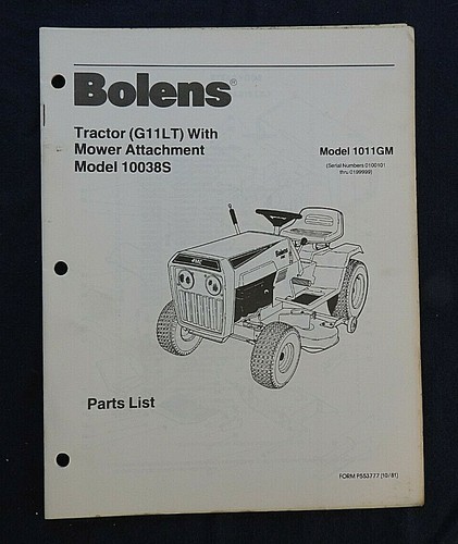 1981 bolens husky model - bolens,