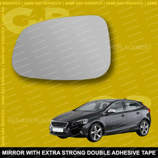 For Volvo V40 wing mirror glass 12-19 Left Passenger side Spherical