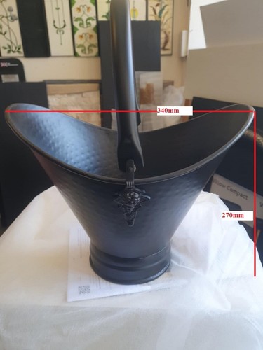 34cm heavy duty coal scuttle - heavy,
