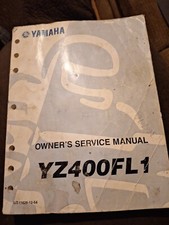 Yamaha YZ400FL1 400 1998 OEM Motorcycle Tune-up Repair Shop Service Manual Book