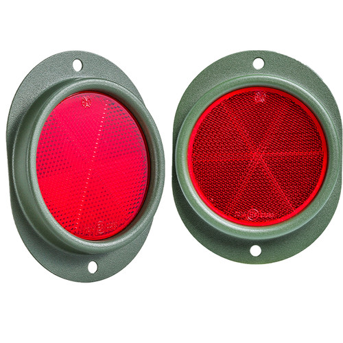 Red reflector for humvee - reflector,