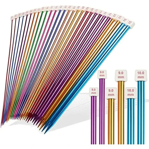 Coloured knitting needles - coloured,