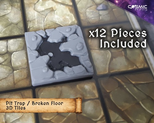 Piece pit trap tile - tile, set