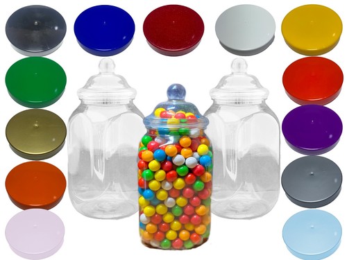 Plastic jars storage sweets - plastic,