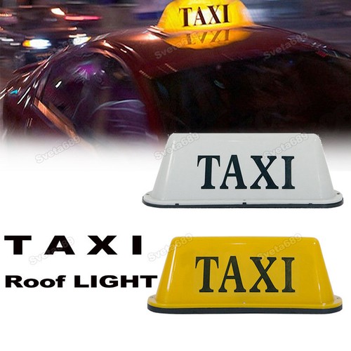 Taxi roof sign - taxi, lamp