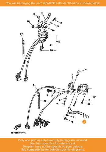 Yamaha lever 2gv - yamaha,