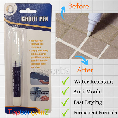 Tile grout pen - whitening, anti