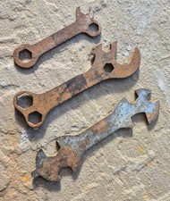 3 Old Bicycle Spanners