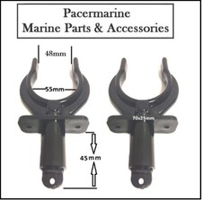 Pair black oar - pair, rowlocks