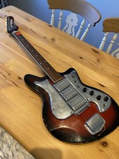 Vintage Douglas Tuxedo 3 Electric Guitar 1960’s Red / Black Very Rare