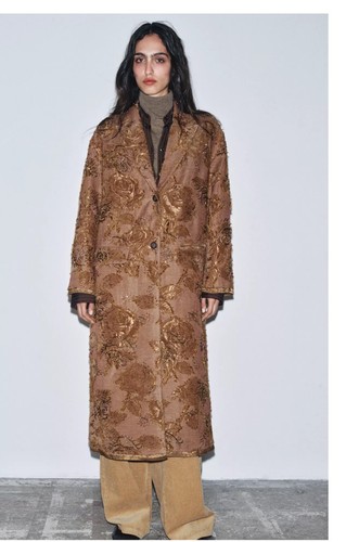 Zara woman embroidered long - embroidered,