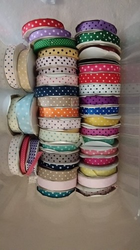Polka dot grosgrain ribbon - dot,