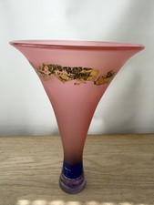 Signed Studio Art Glass Vase
