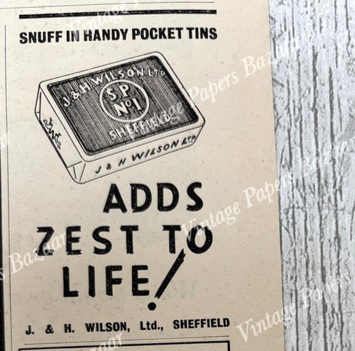 Snuff pocket tins h wilson - snuff,