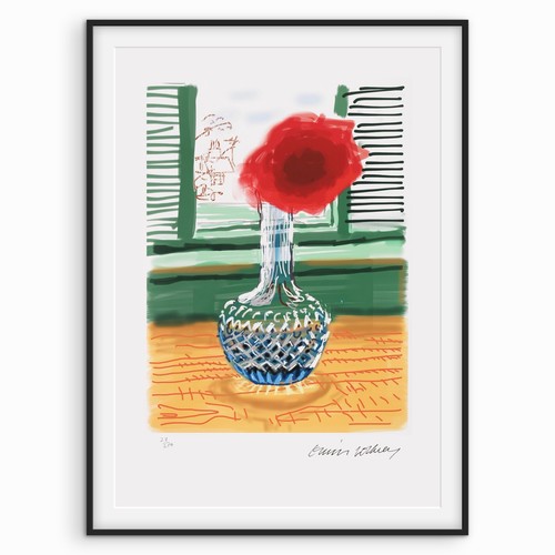 David hockney signed - signed,