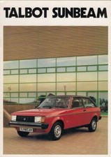 Talbot Sunbeam 1980-81 UK Market Sales Brochure LS GL GLS Ti 1.0 1.3 1.6
