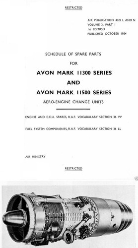 Rolls royce avon aero parts - rolls-royce,