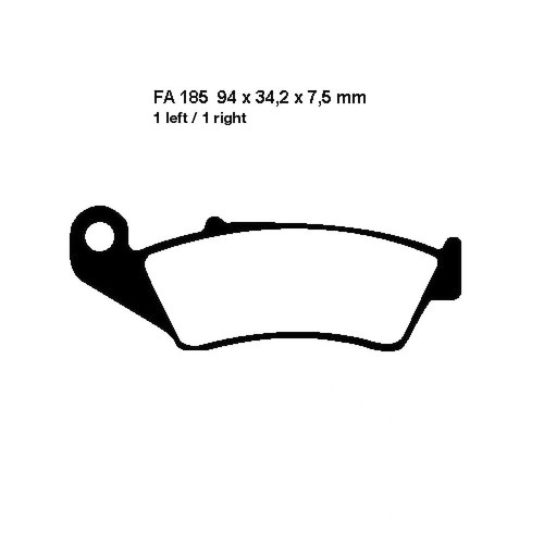 Pair brake pads - pair,