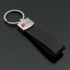 1 x Portachiavi Per AUDI SLINE A1 A2 A3 A4 A5 A6 A7 Q2 Q3 Q5 Q7 Carbonio