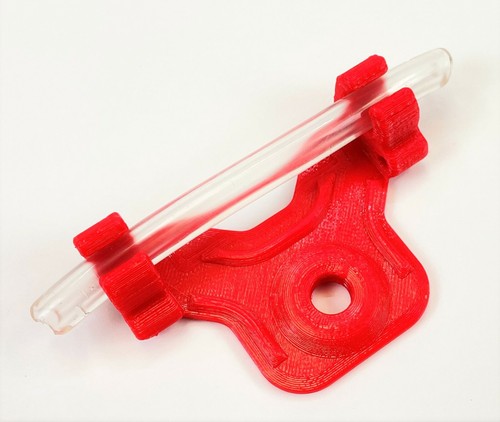 Red kart fuel line support - red,