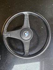 BMW E28 E30 E32 E34 Leather Sports Steering Wheel And Horn 1155031