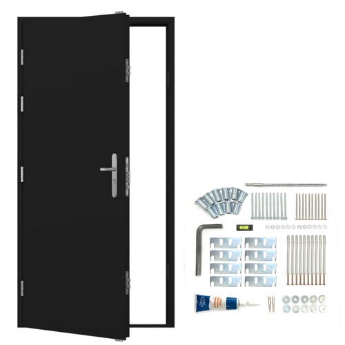 Jet black security steel - jet,