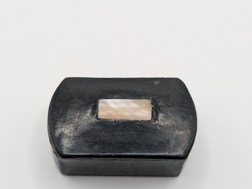 Antique papier mache snuff box - papier,