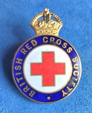 WW1 British Red Cross Society lapel badge - low number!