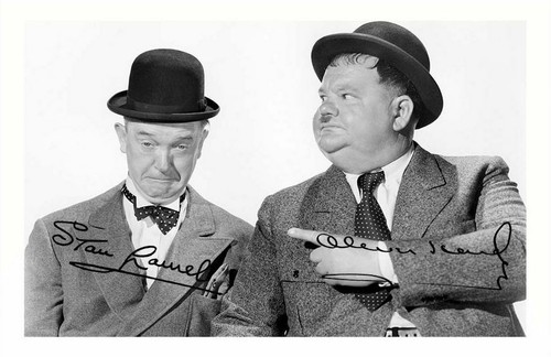 Laurel hardy autograph - &,