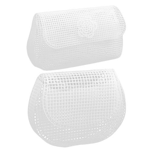 White plastic canvas mesh - plastic,