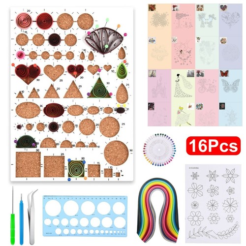 16pcs paper quilling - paper, for