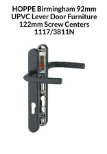 HOPPE Birmingham 92mm UPVC Lever Door Handles Furniture 122mm Screw Centers