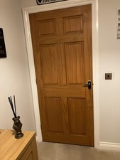 8no Used 6 Panel Oak Doors