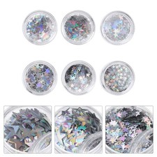  6 Box Nail Glitter Flakes