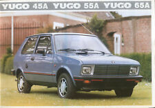 Yugo Cars 45A 55A 65A Original DUTCH Sales Brochure Not Dated