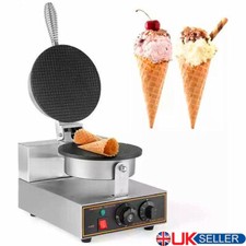 Commercial Electric Ice Cream Cone Machine Waffle Maker 220v