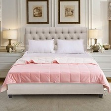 Weighted Blanket Sensory Sleep Therapy Anxiety Kids/Adults Pink UK Same Day Ship