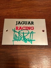 Signed F1 Plaque Jaguar F1 Sir